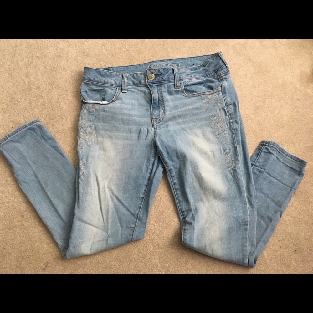 Light wash regular jeggings